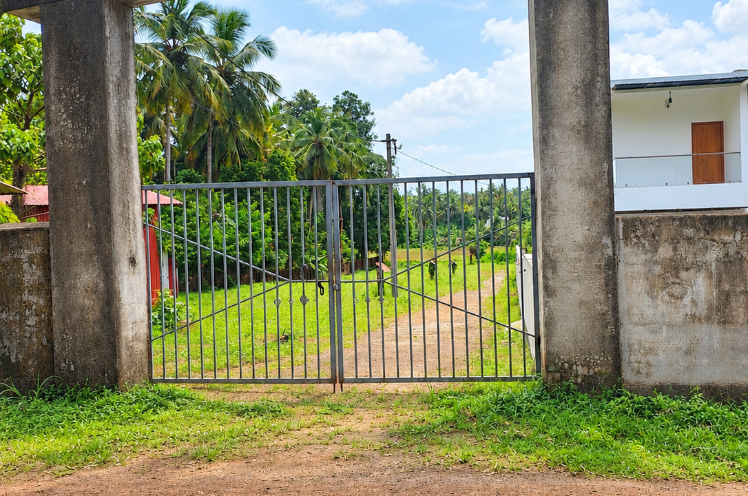 Tropical Gated Garden Entrance
